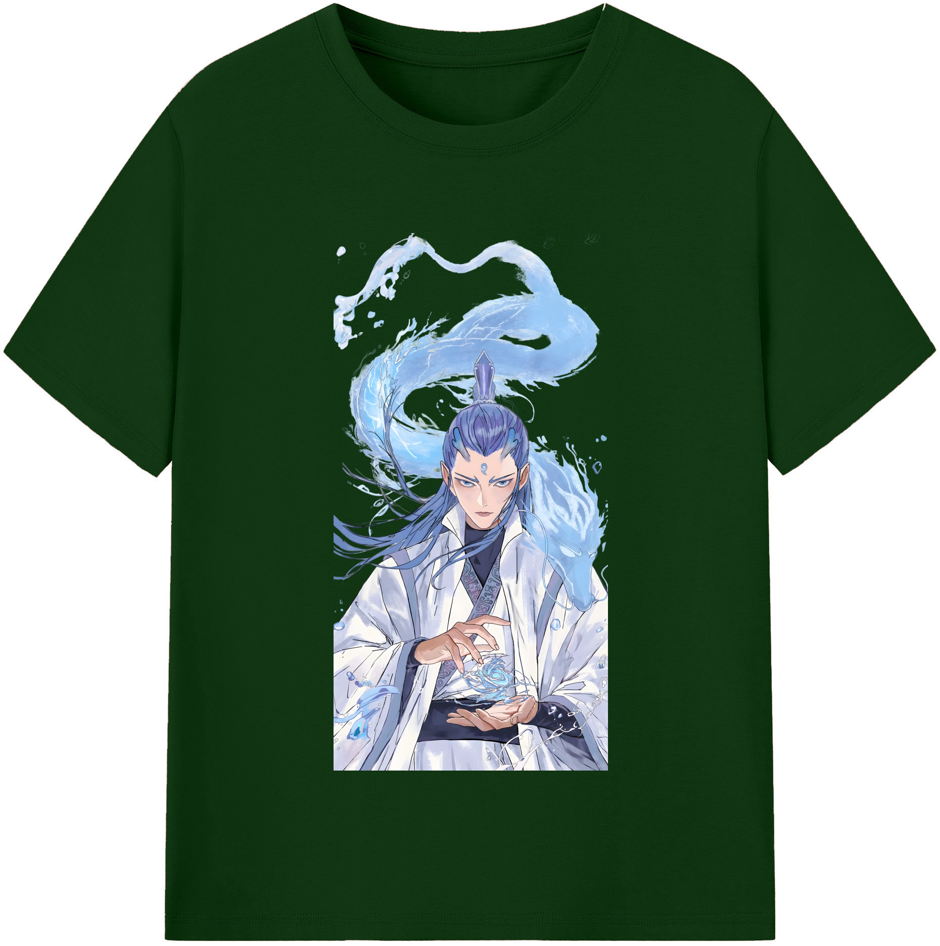 （画像用） Ne Zha 2 ナタ 魔童の大暴れ 綿100％半袖Tシャツ（フロントプリント）